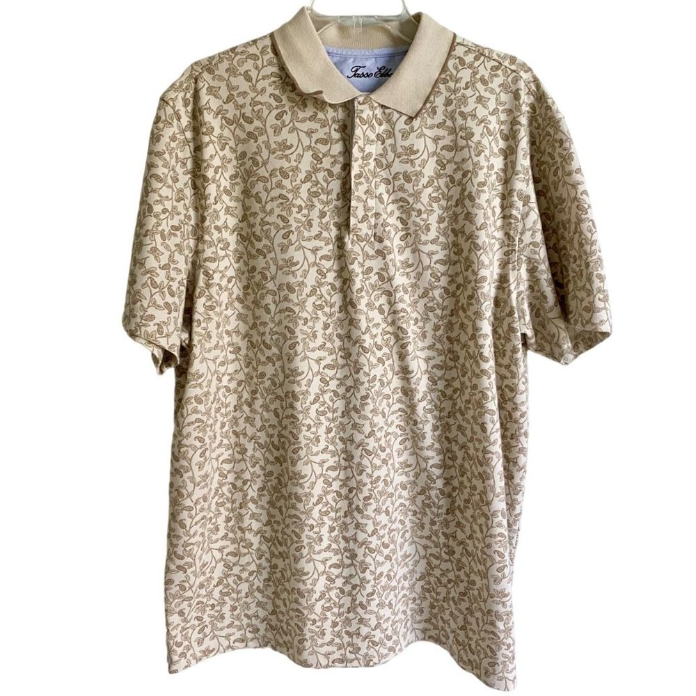 Tasso Elba Cotton Blend Polo Shirt Men's XL